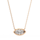 WOKE ™ VVS-F Lab Grown 1.00 Carat Marquise cut Diamond pendant | ( No chain