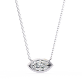 WOKE ™ VVS-F Lab Grown 1.00 Carat Marquise cut Diamond pendant | ( No chain