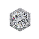 WOKE ™ VVS-F Lab Grown 2.20 Carat Round cut Diamond earrings in 14/18k Gold