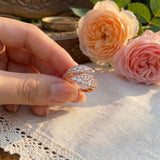 2 CT Pear and Round Lab Grown Diamond Ring in 9K Gold/14K Gold |WOKE
