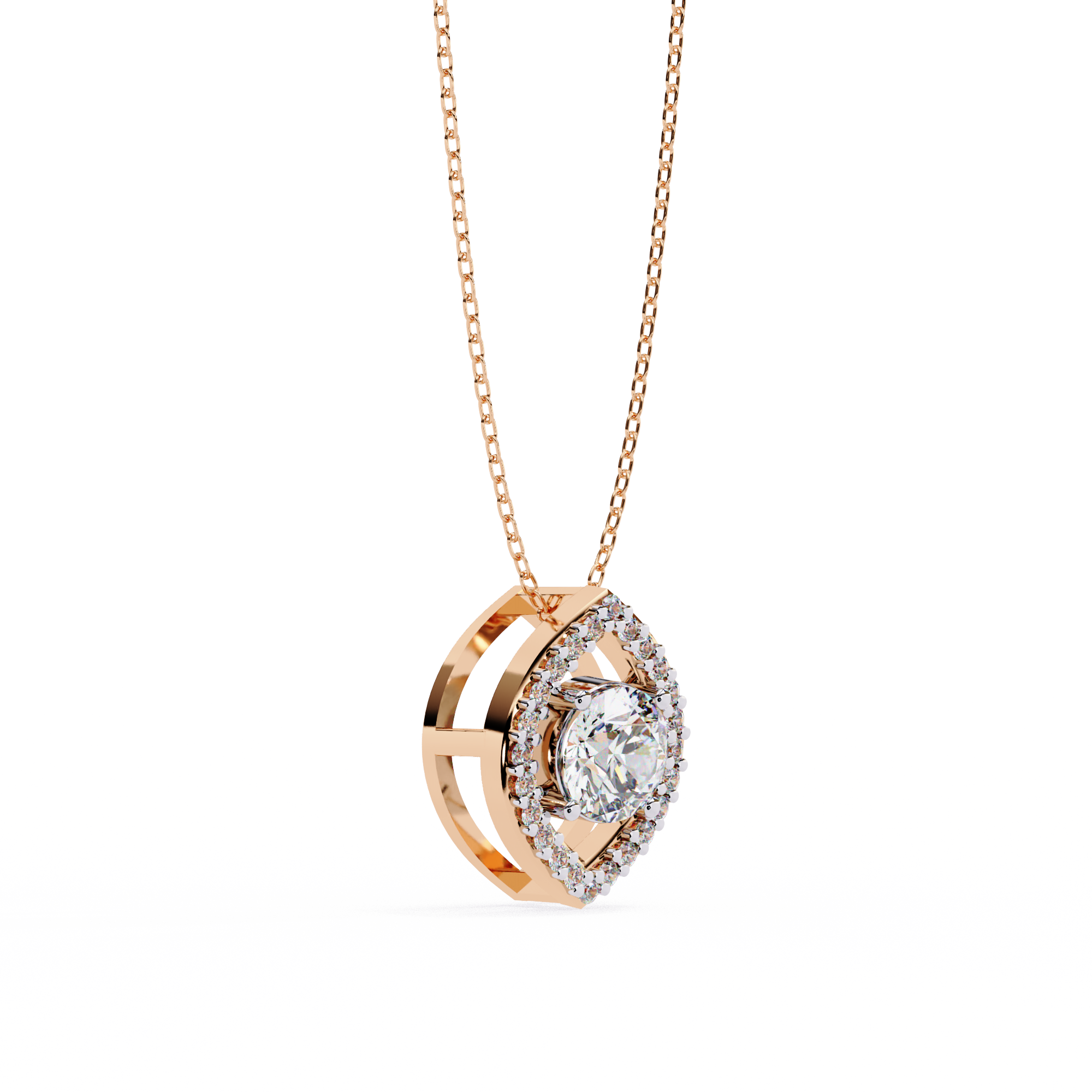 WOKE ™ VVS-F Lab Grown Diamond .70 Carat chain pendant