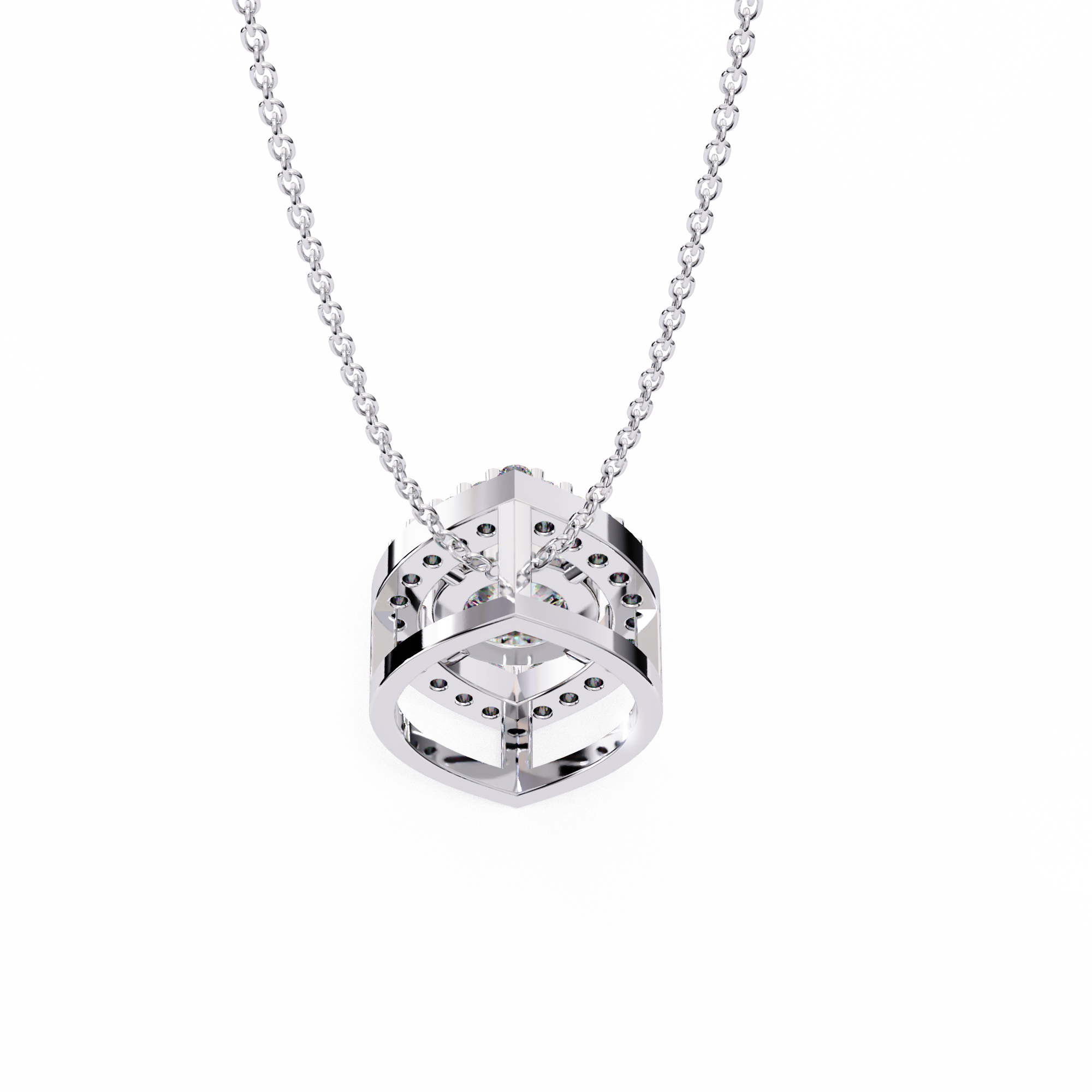 WOKE ™ VVS-F Lab Grown Diamond .70 Carat chain pendant