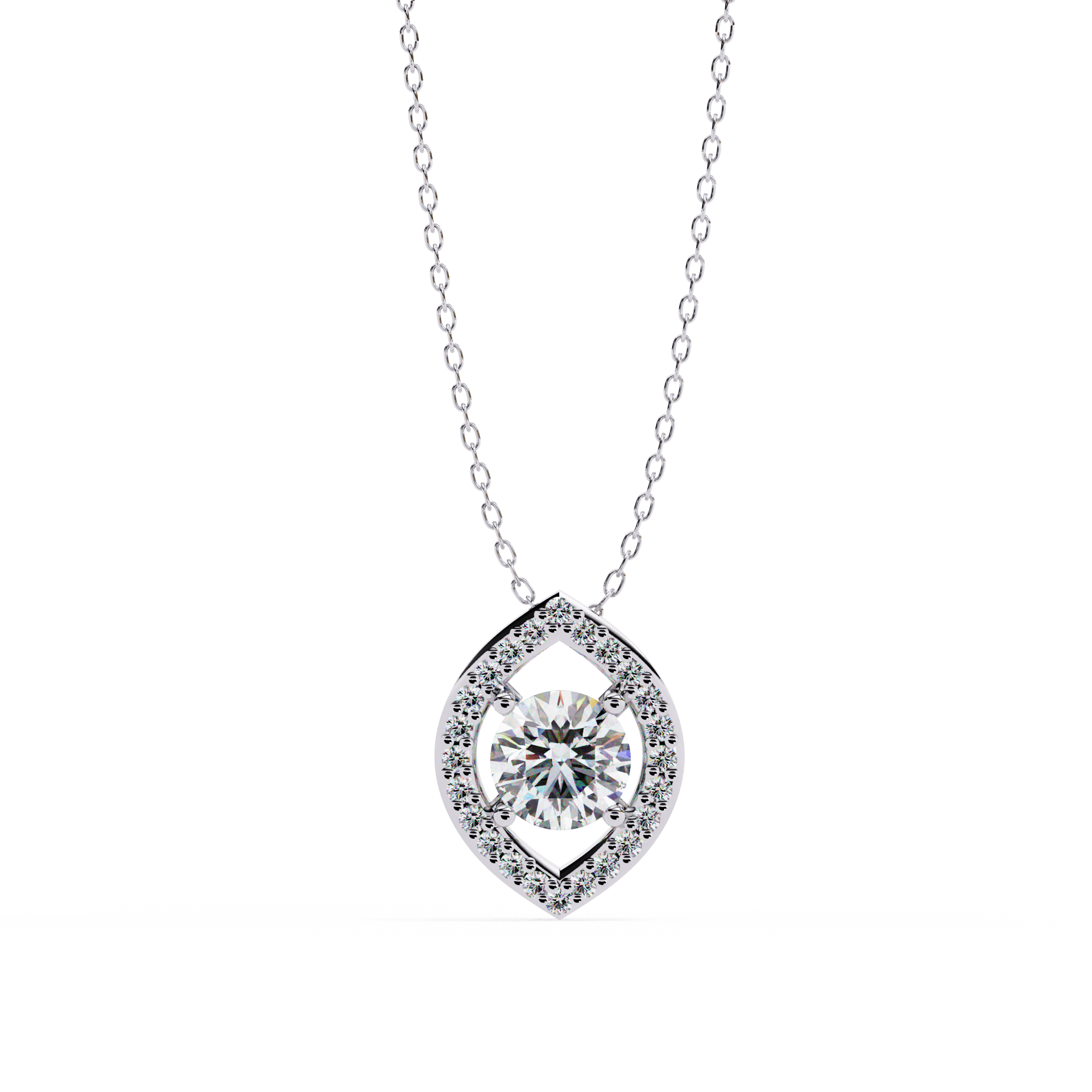 WOKE ™ VVS-F Lab Grown Diamond .70 Carat chain pendant