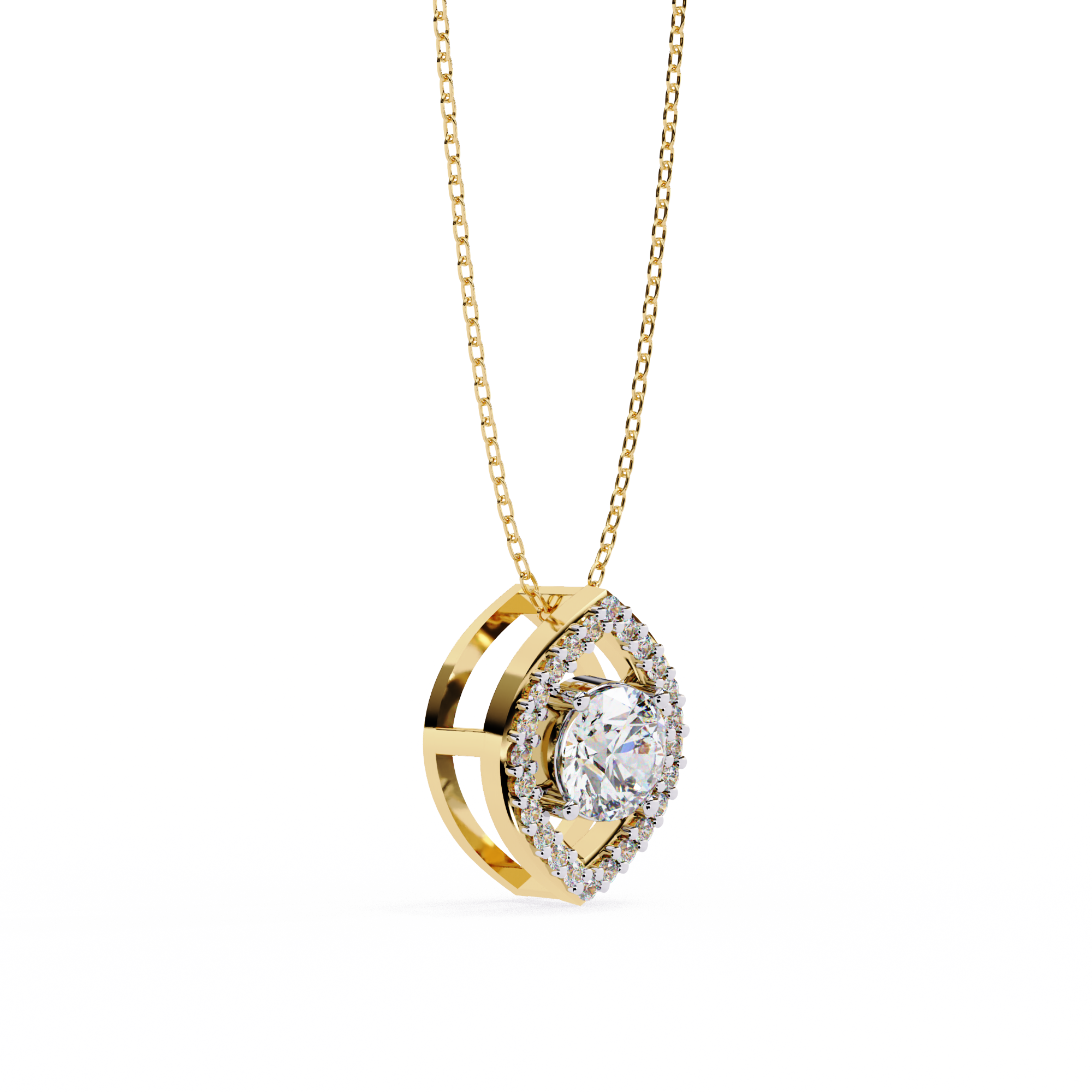 WOKE ™ VVS-F Lab Grown Diamond .70 Carat chain pendant