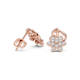 0.65 CT Round Lab Grown Diamond Studs in 9K/14K Gold |WOKE