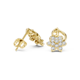 0.65 CT Round Moissanite Studs in 9K Gold/925 Silver |WOKE