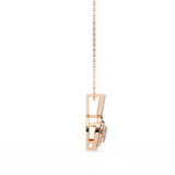 WOKE ™ VVS-F Lab Grown Diamond .60 Carat DOUBLE HALO pendant