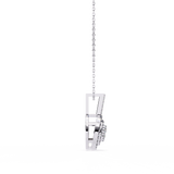 WOKE ™ VVS-F Lab Grown Diamond .60 Carat DOUBLE HALO pendant
