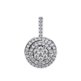 WOKE ™ VVS-F Lab Grown Diamond .60 Carat DOUBLE HALO pendant