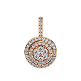 WOKE ™ VVS-F Lab Grown Diamond .60 Carat DOUBLE HALO pendant