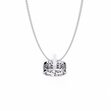WOKE ™ VVS-F Lab Grown Diamond .60 Carat DOUBLE HALO pendant