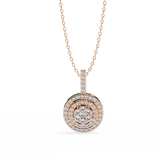 WOKE ™ VVS-F Lab Grown Diamond .60 Carat DOUBLE HALO pendant