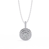 WOKE ™ VVS-F Lab Grown Diamond .60 Carat DOUBLE HALO pendant