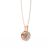 WOKE ™ VVS-F Lab Grown Diamond .60 Carat DOUBLE HALO pendant