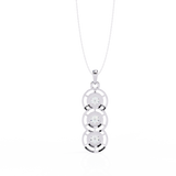 WOKE ™ VVS-F Lab Grown Diamond .75 Carat ROUND pendant (NO CHAIN)