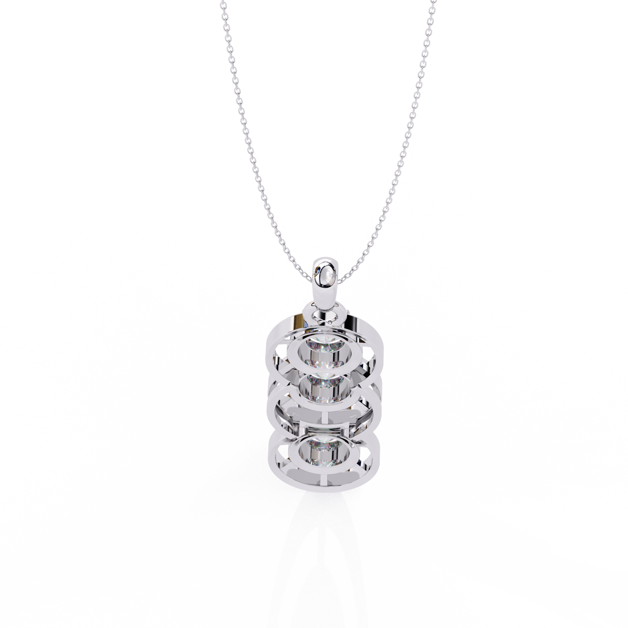 WOKE ™ VVS-F Lab Grown Diamond .75 Carat ROUND pendant (NO CHAIN)