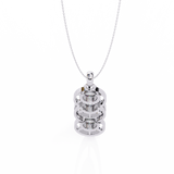 WOKE ™ VVS-F Lab Grown Diamond .75 Carat ROUND pendant (NO CHAIN)