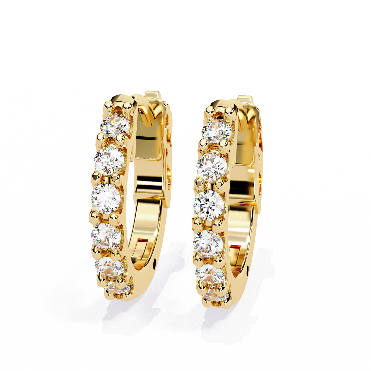 WOKE ™ VVS-F Lab Grown Round cut Diamond Bali in 14/18k Gold – Woke ...