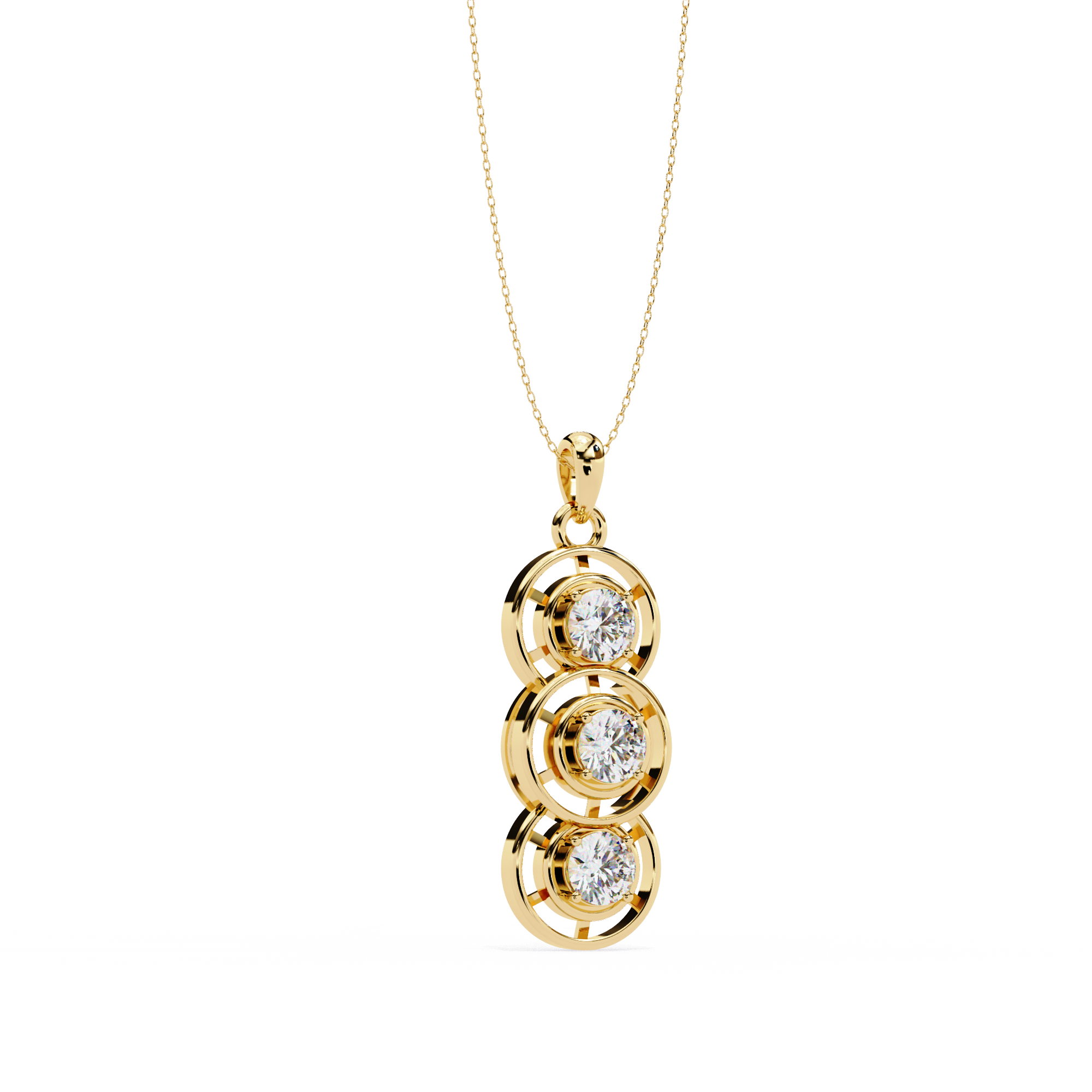 WOKE ™ VVS-F Lab Grown Diamond .75 Carat ROUND pendant (NO CHAIN)