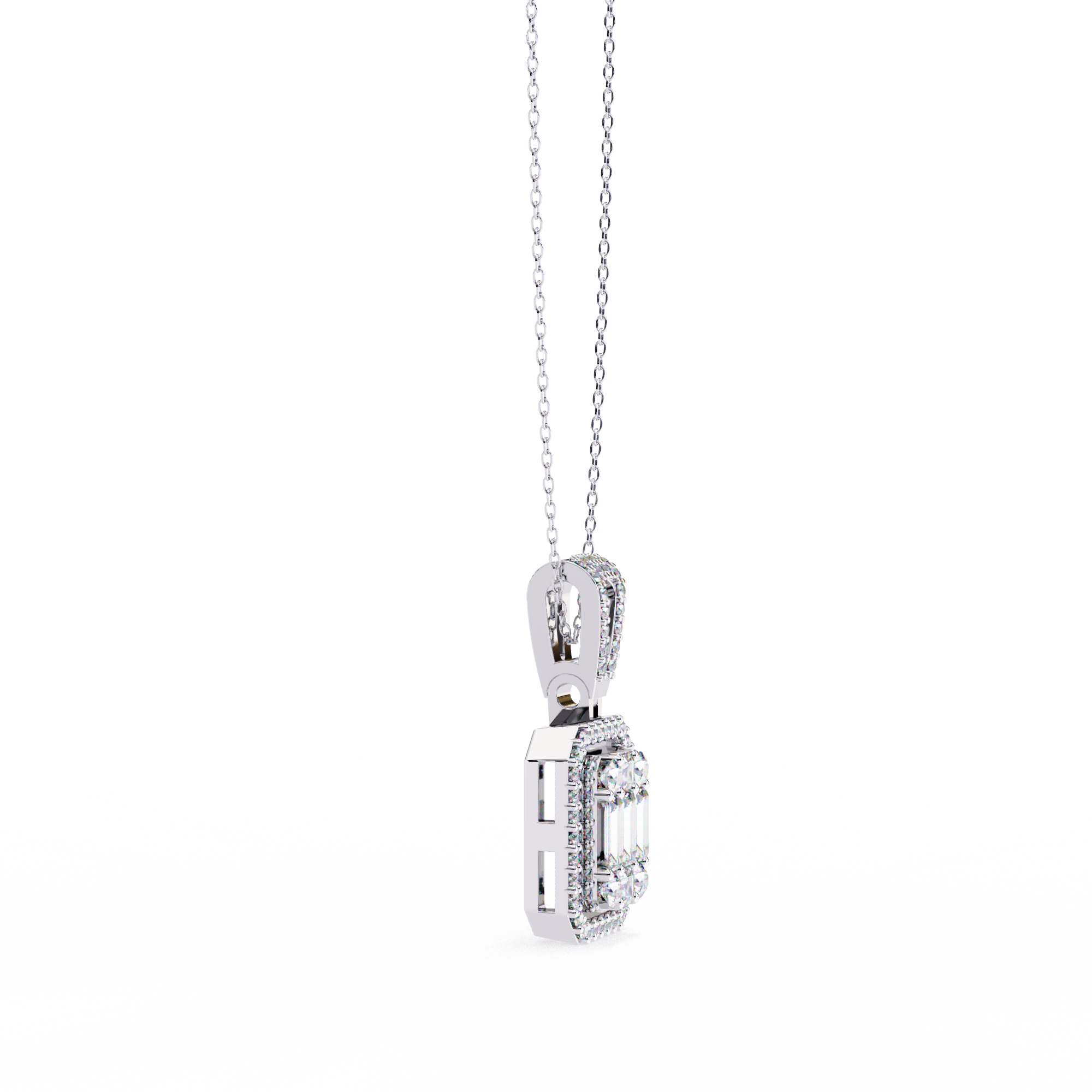 WOKE ™ VVS-F Lab Grown Diamond .60 Carat Hexagonal pendant (NO CHAIN)