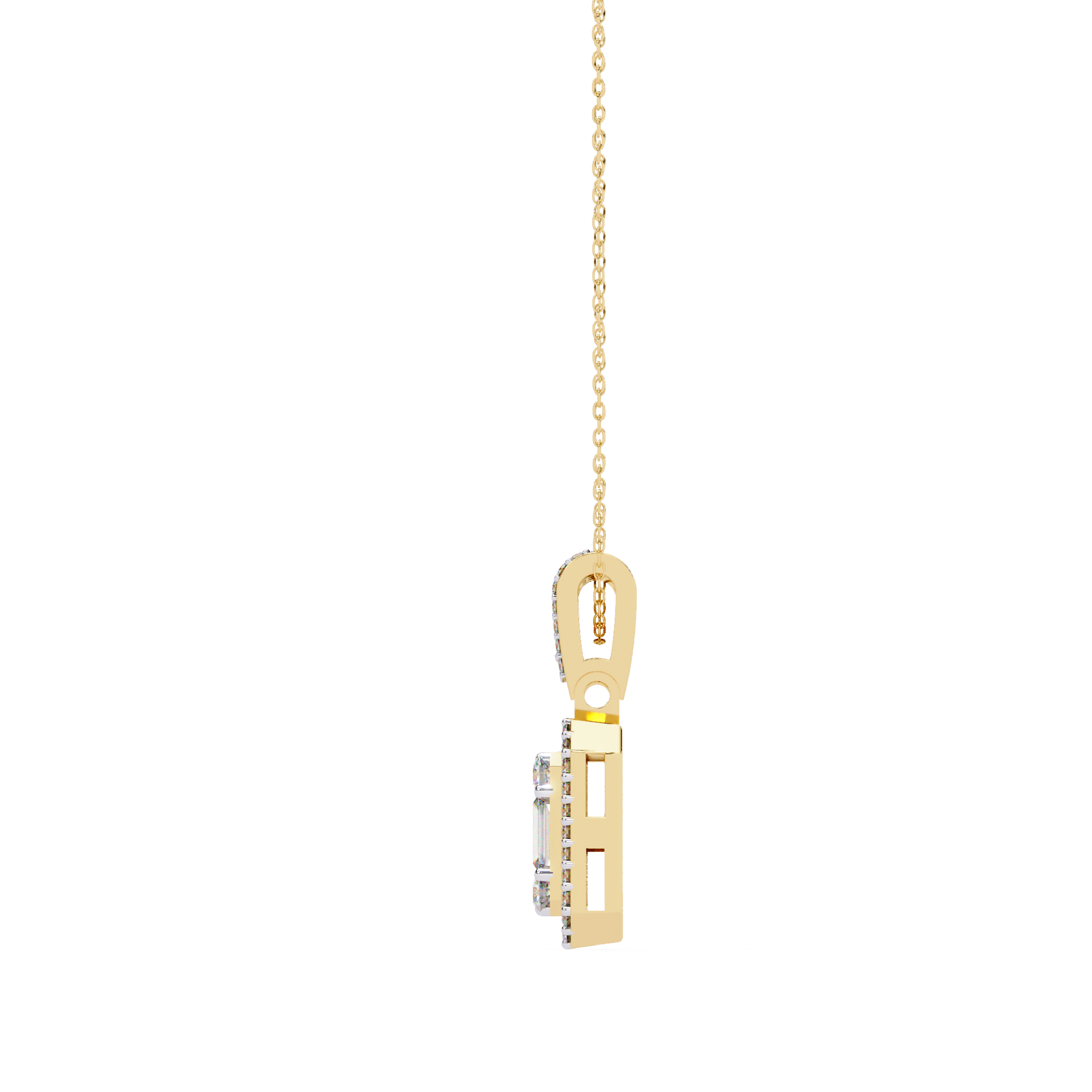 WOKE ™ VVS-F Lab Grown Diamond .60 Carat Hexagonal pendant (NO CHAIN)