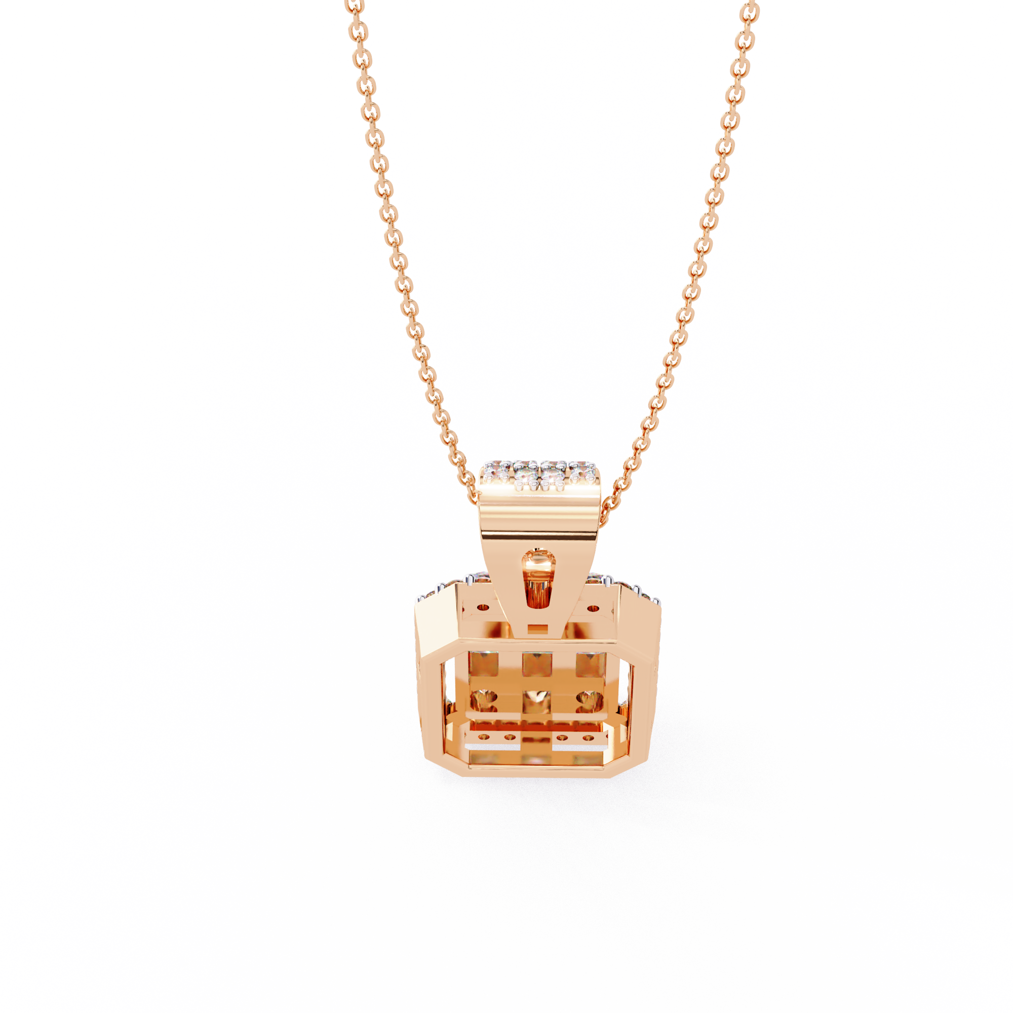 WOKE ™ VVS-F Lab Grown Diamond .60 Carat Hexagonal pendant (NO CHAIN)