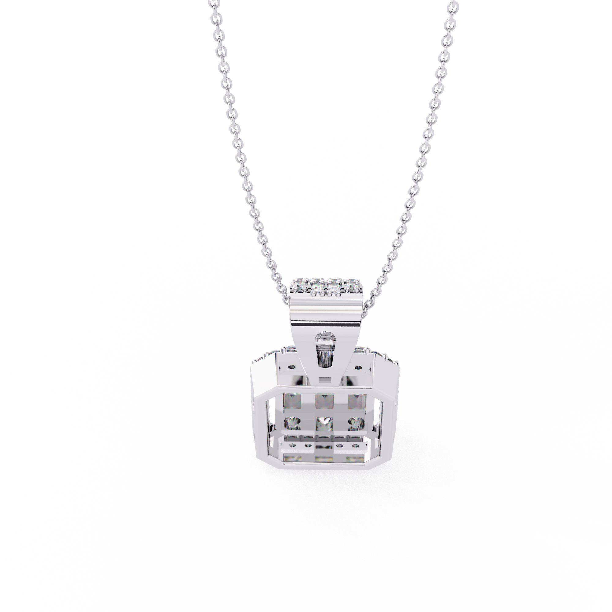 WOKE ™ VVS-F Lab Grown Diamond .60 Carat Hexagonal pendant (NO CHAIN)