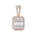 WOKE ™ VVS-F Lab Grown Diamond .60 Carat Hexagonal pendant (NO CHAIN)