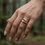 1 CT Pear Cut Lab Grown Diamond Ring in 9K/14K Gold |WOKE