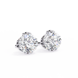 WOKE ™ 1.40 CARAT Triple Claw Prong  VVS-EF ROUND CUT Moissanite Studs in 14/18k Gold| (Copy)