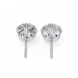 WOKE ™ 1.40 CARAT Triple Claw Prong  VVS-EF ROUND CUT Moissanite Studs in 14/18k Gold| (Copy)