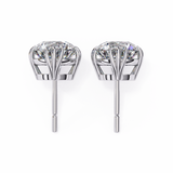 WOKE ™ 1.40 CARAT Triple Claw Prong  VVS-EF ROUND CUT Moissanite Studs in 14/18k Gold| (Copy)