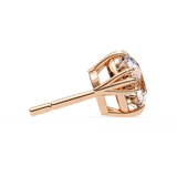 WOKE ™ 1.40 CARAT Triple Claw Prong  VVS-EF ROUND CUT Moissanite Studs in 14/18k Gold| (Copy)