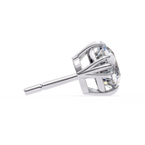 WOKE ™ 1.40 CARAT Triple Claw Prong  VVS-EF ROUND CUT Moissanite Studs in 14/18k Gold| (Copy)