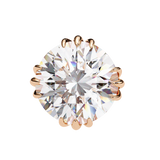 WOKE ™ 1.40 CARAT Triple Claw Prong  VVS-EF ROUND CUT Moissanite Studs in 14/18k Gold| (Copy)