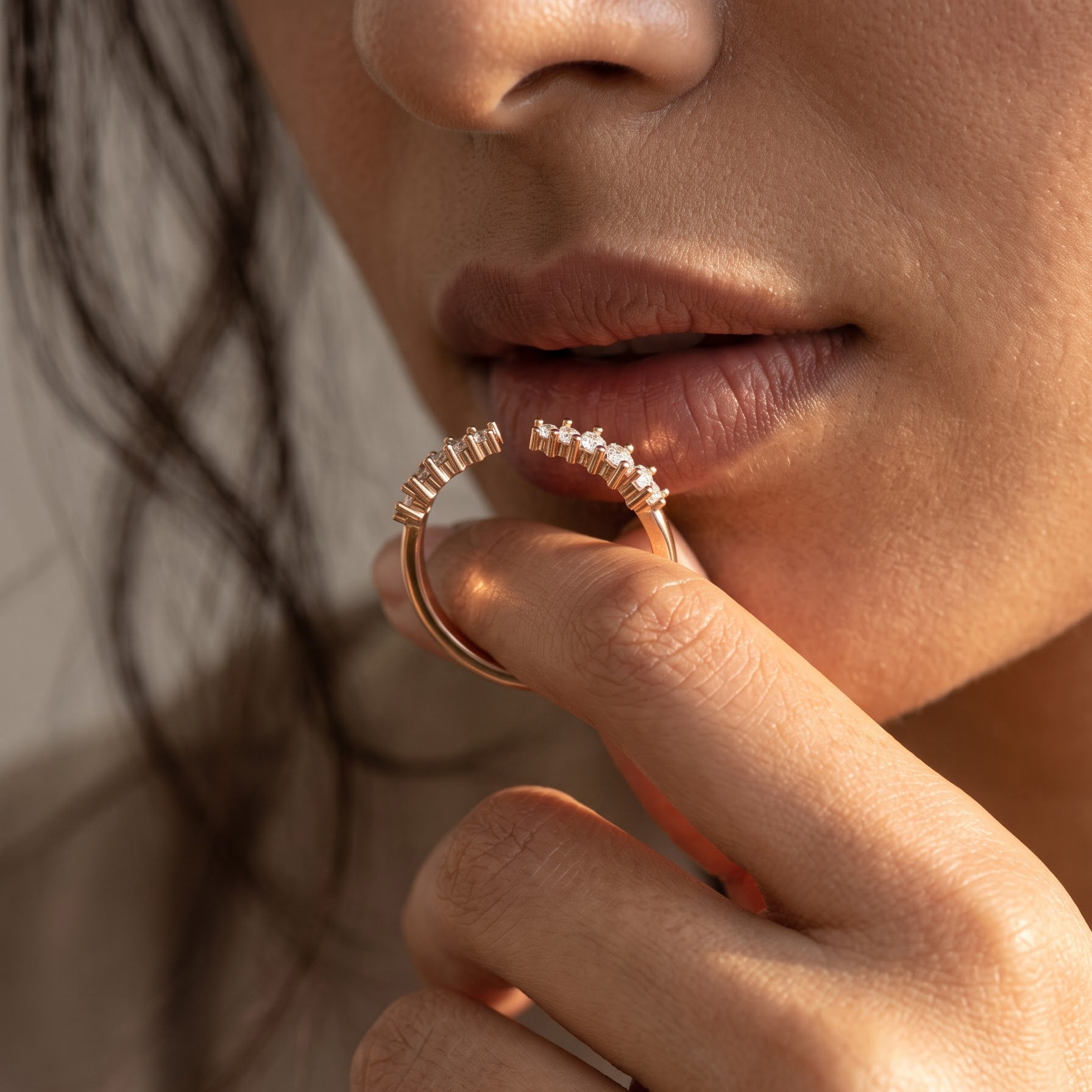 0.256 CT Round Lab Grown Diamond Ring |WOKE
