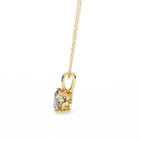 WOKE ™ VVS-F Lab Grown 1.00 Carat Round cut Diamond pendant | No chain