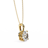 WOKE ™ VVS-F Lab Grown 1.00 Carat Round cut Diamond pendant | No chain