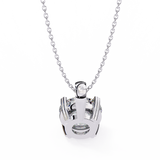 WOKE ™ VVS-F Lab Grown 1.00 Carat Round cut Diamond pendant | No chain