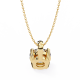 WOKE ™ VVS-F Lab Grown 1.00 Carat Round cut Diamond pendant | No chain