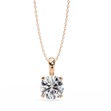 WOKE ™ VVS-F Lab Grown 1.00 Carat Round cut Diamond pendant | No chain