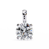 WOKE ™ VVS-F Lab Grown 1.00 Carat Round cut Diamond pendant | No chain