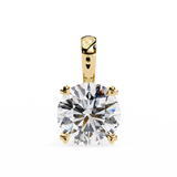 WOKE ™ VVS-F Lab Grown 1.00 Carat Round cut Diamond pendant | No chain