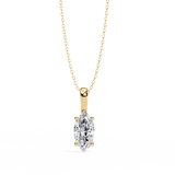 WOKE™ VVS-F Lab Grown 1.00 Carat Marquise cut Diamond pendant | (No chain)