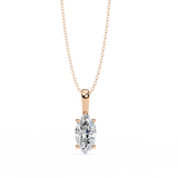 WOKE™ VVS-F Lab Grown 1.00 Carat Marquise cut Diamond pendant | (No chain)