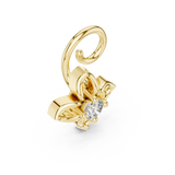 0.015 CT Round Lab Grown Diamond Studs in 9K Gold/925 Silver |WOKE