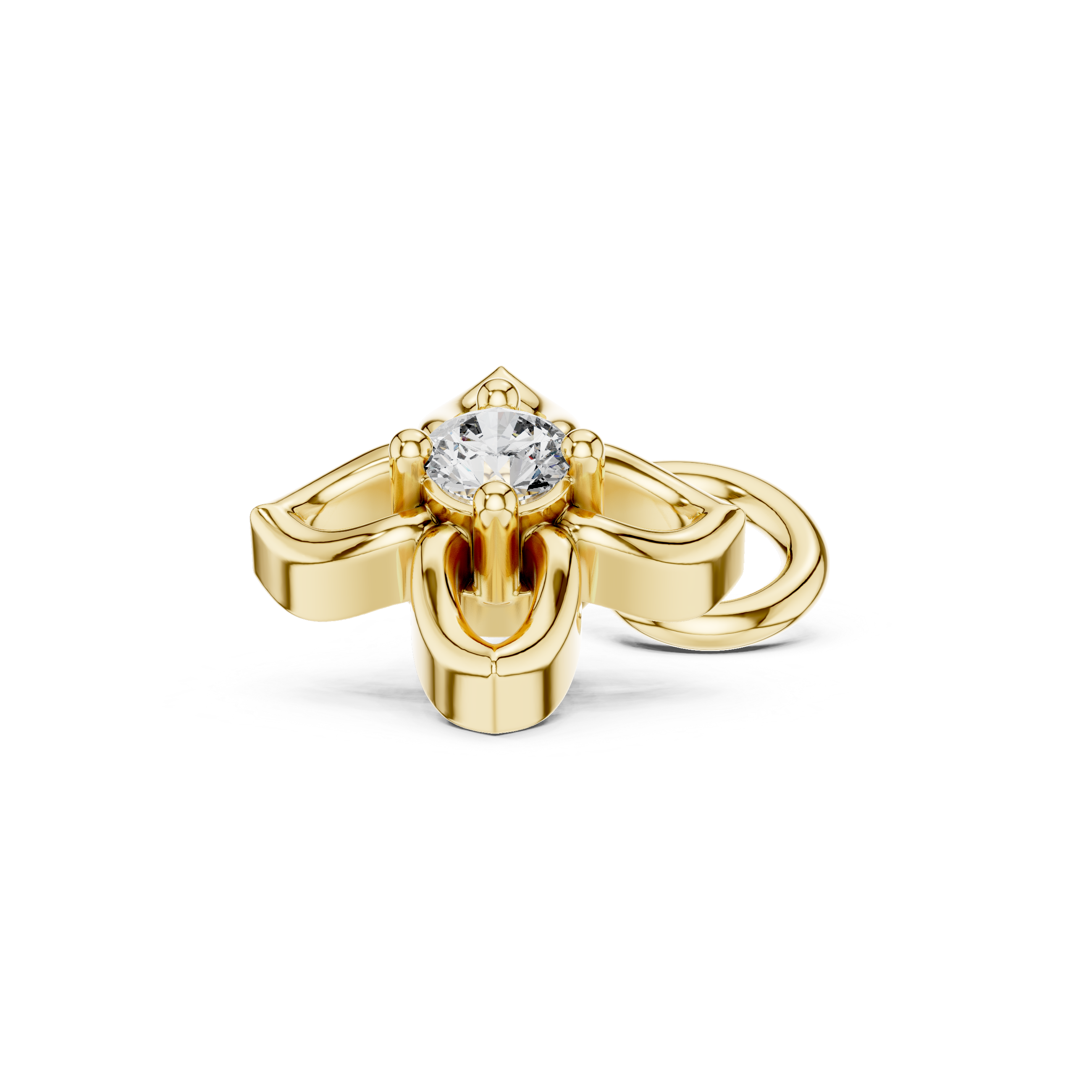 0.015 CT Round Lab Grown Diamond Studs in 9K Gold/925 Silver |WOKE