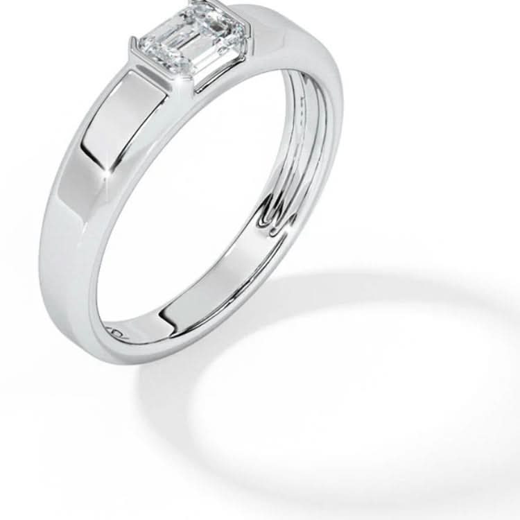 1 carat moissanite emerald cut ring for MEN | Moissanite ring in gold and  925 sterling silver| GRA certified moissanites