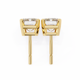 WOKE ™ 2.00 CARAT  VVS-EF Emerald CUT Lab Grown Diamond Studs in 14/18k Gold|