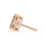 WOKE ™ 2.00 CARAT  VVS-EF Emerald CUT Lab Grown Diamond Studs in 14/18k Gold|